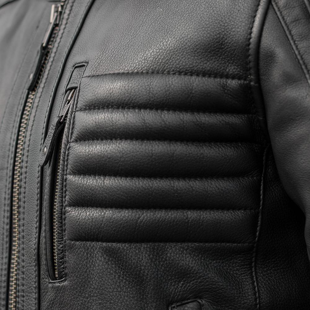 Defender - Men's Leather Motorcycle Jacket