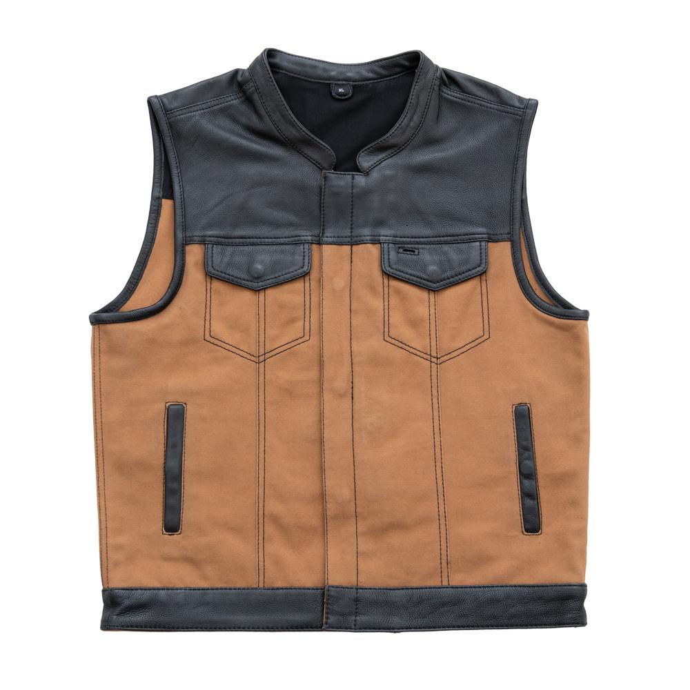 Hunt Club Men Leather Vest USA - Zohastyle