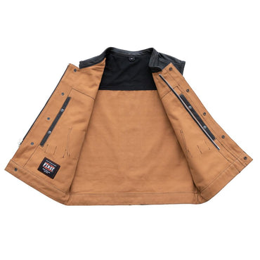 Hunt Club Men Leather Vest USA - Zohastyle