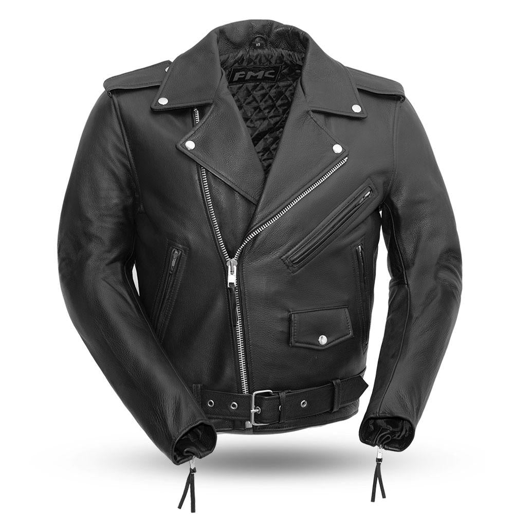 Superstar Men Motorcycle Leather Jacket California - Zohastyle