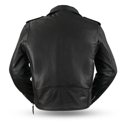 Superstar Men Motorcycle Leather Jacket California - Zohastyle