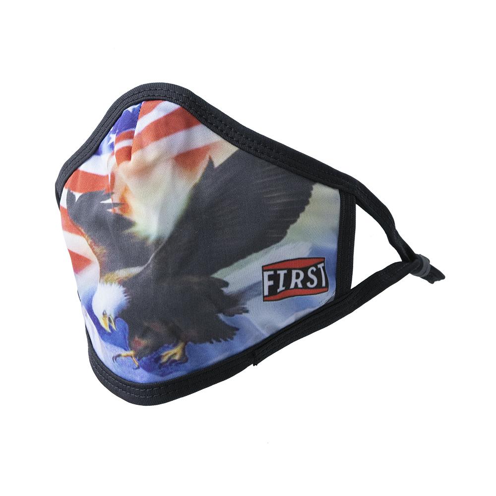 3-Ply USA Flag & Eagle Reusable Non-Medical Breathable & adjustable Ear Loops Face Masks (5-Pcs Pack)
