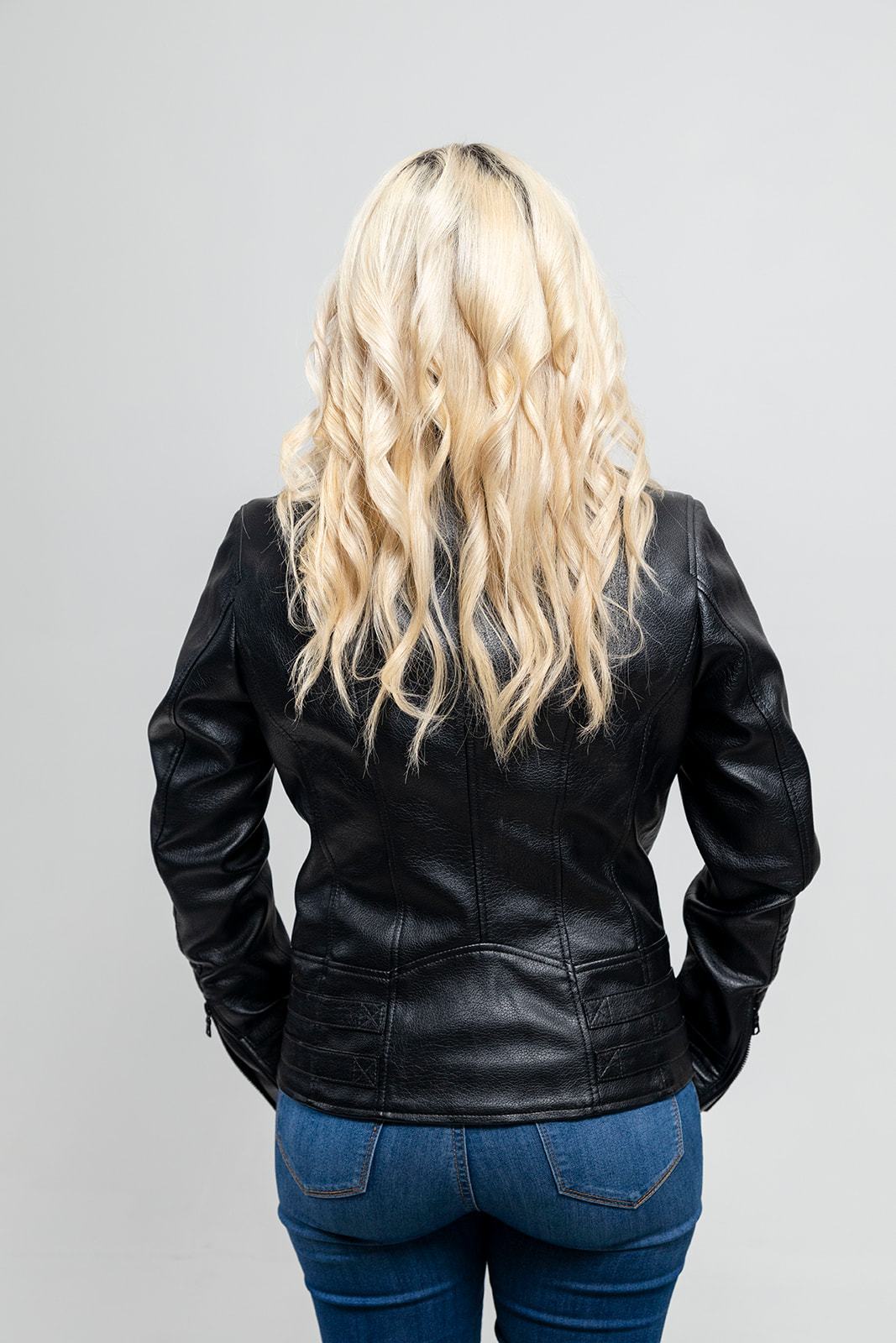 women Vegan Faux Leather Jacket in New York