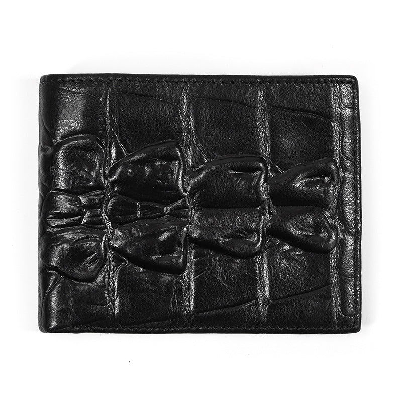 Men's Leather Wallet Embossed Wallet Crazy Horse Leather