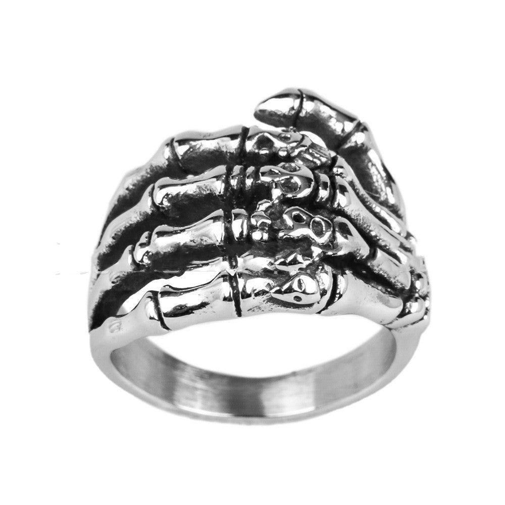 Palm Skull Titanium Steel Men Ring