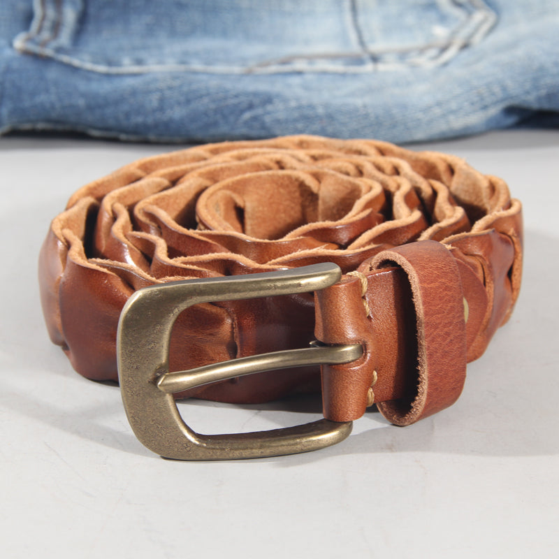 Leather Personality First Layer Cowhide Men's Belt
