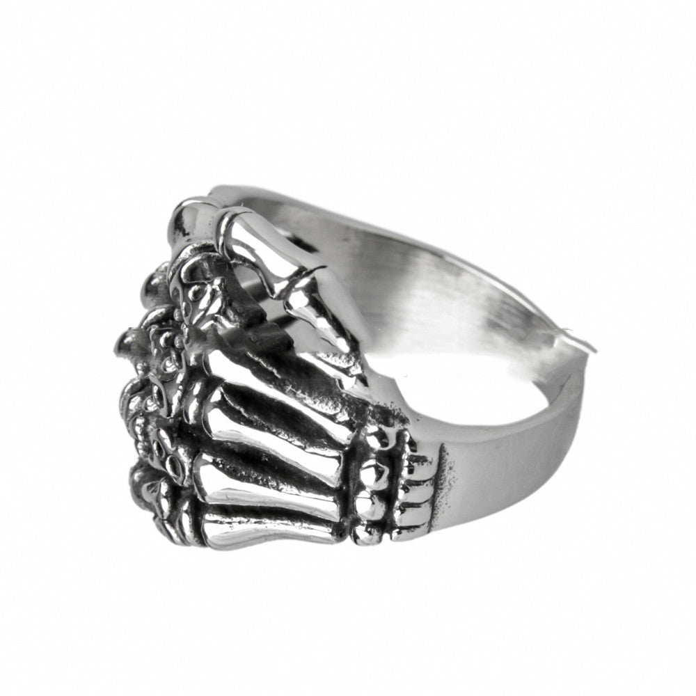 Palm Skull Titanium Steel Men Ring