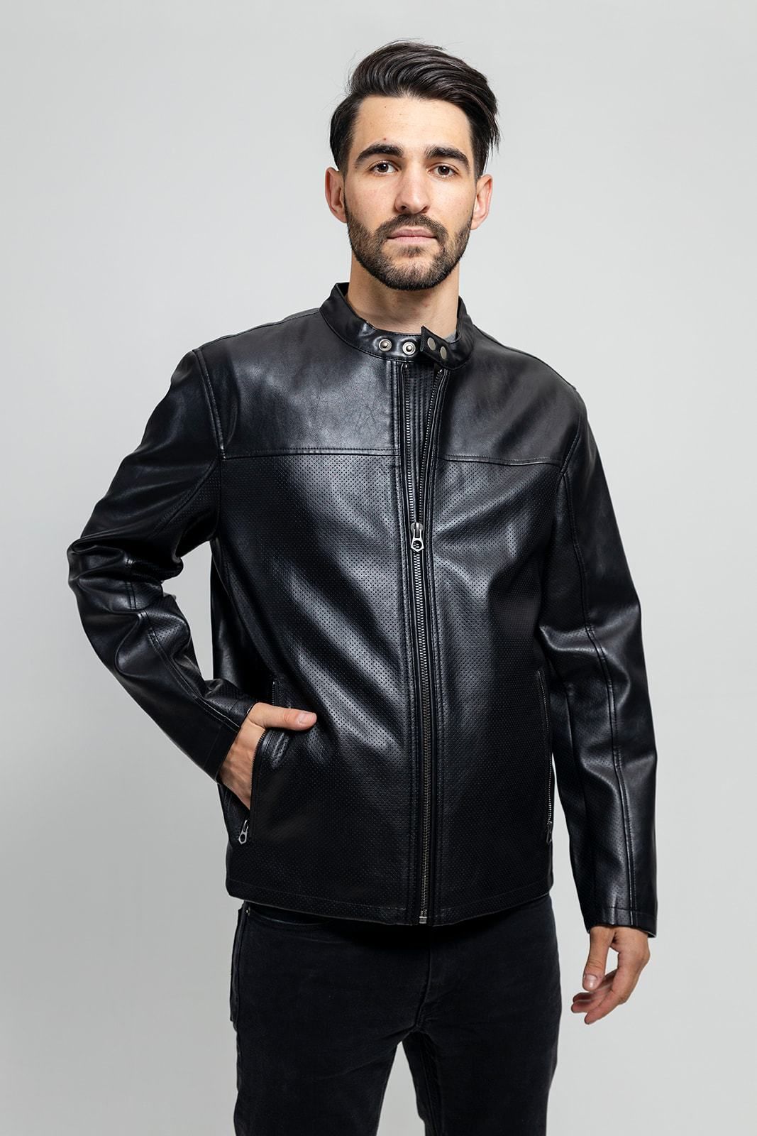 Oliver Vegan Faux Leather Jacket - Zohastyle