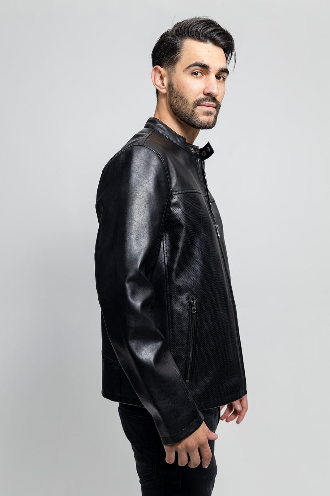 Oliver Vegan Faux Leather Jacket - Zohastyle