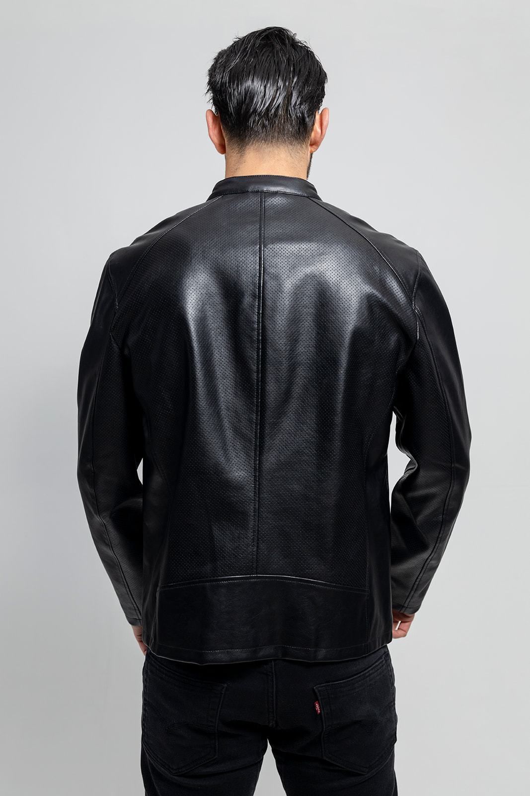 Oliver Vegan Faux Leather Jacket - Zohastyle