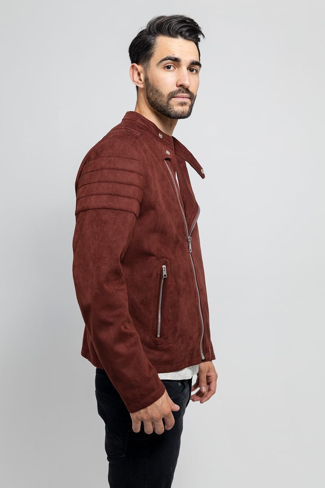 Payton Men's Vegan Faux Suede Jacket - Zohastyle