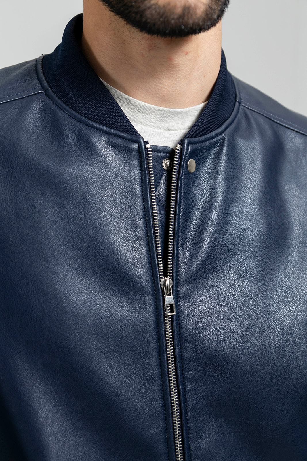 Men Genuine Leather Jacket NYC
