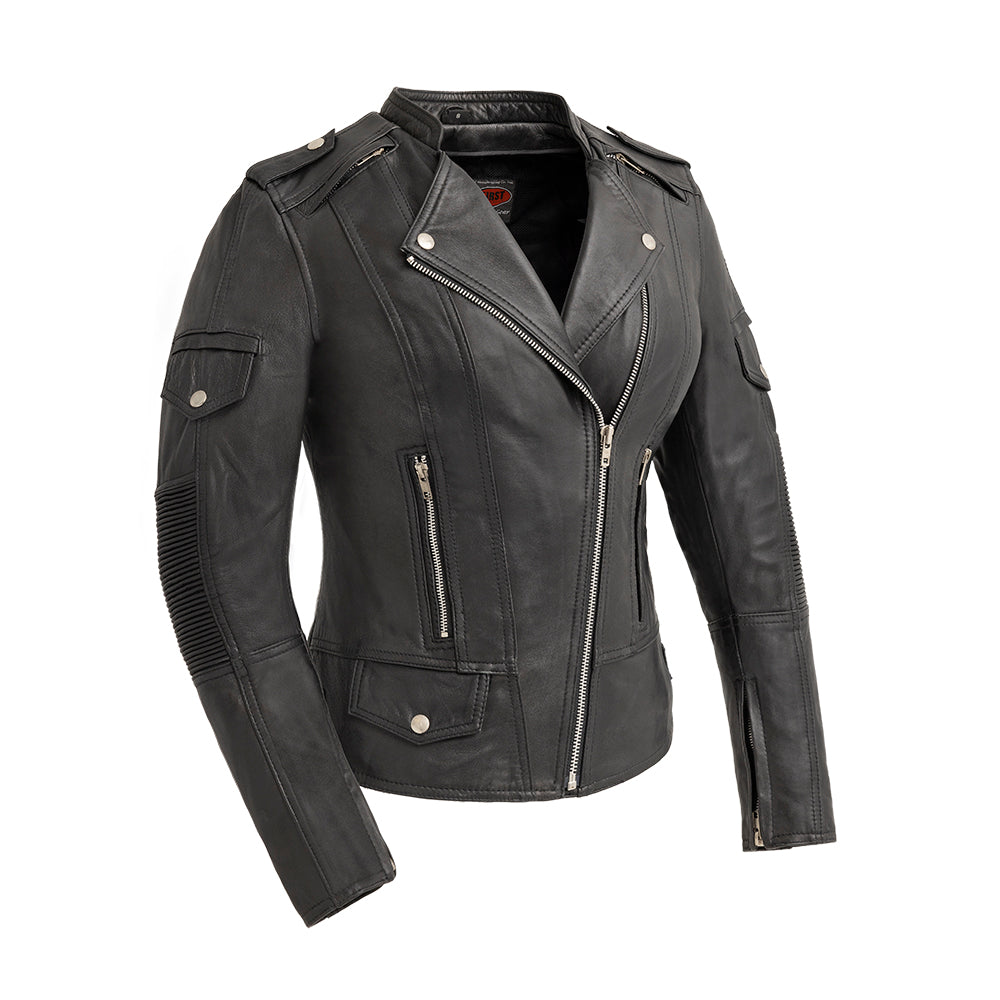 TANTRUM WOMEN MOTORCYCLE LEATHER JACKET - Zohastyle